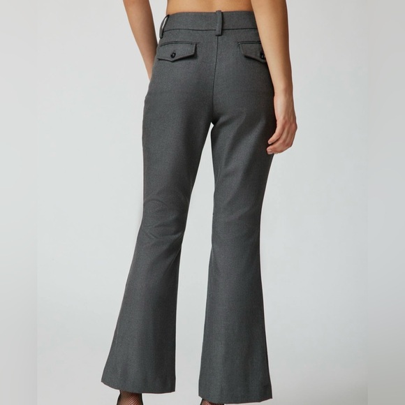 UO FLARED GREY TROUSERS - Picture 2 of 6